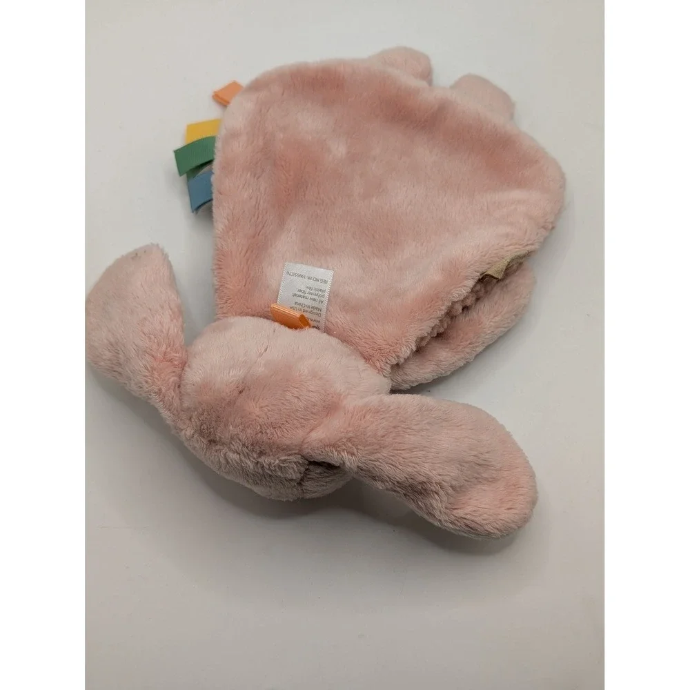 Itzy Ritzy Ritzy‎ Pal Pink Bunny Lovey Plush Sensory Toy with Silicone Teether